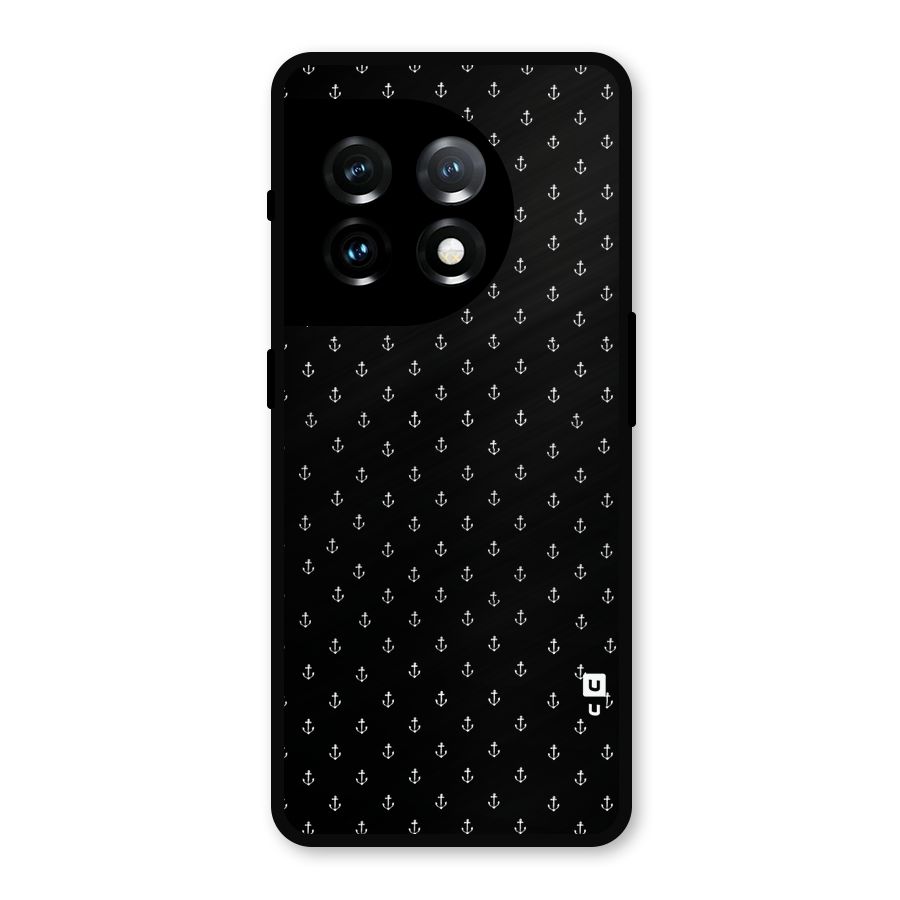 Seamless Small Anchors Pattern Metal Back Case for OnePlus 11