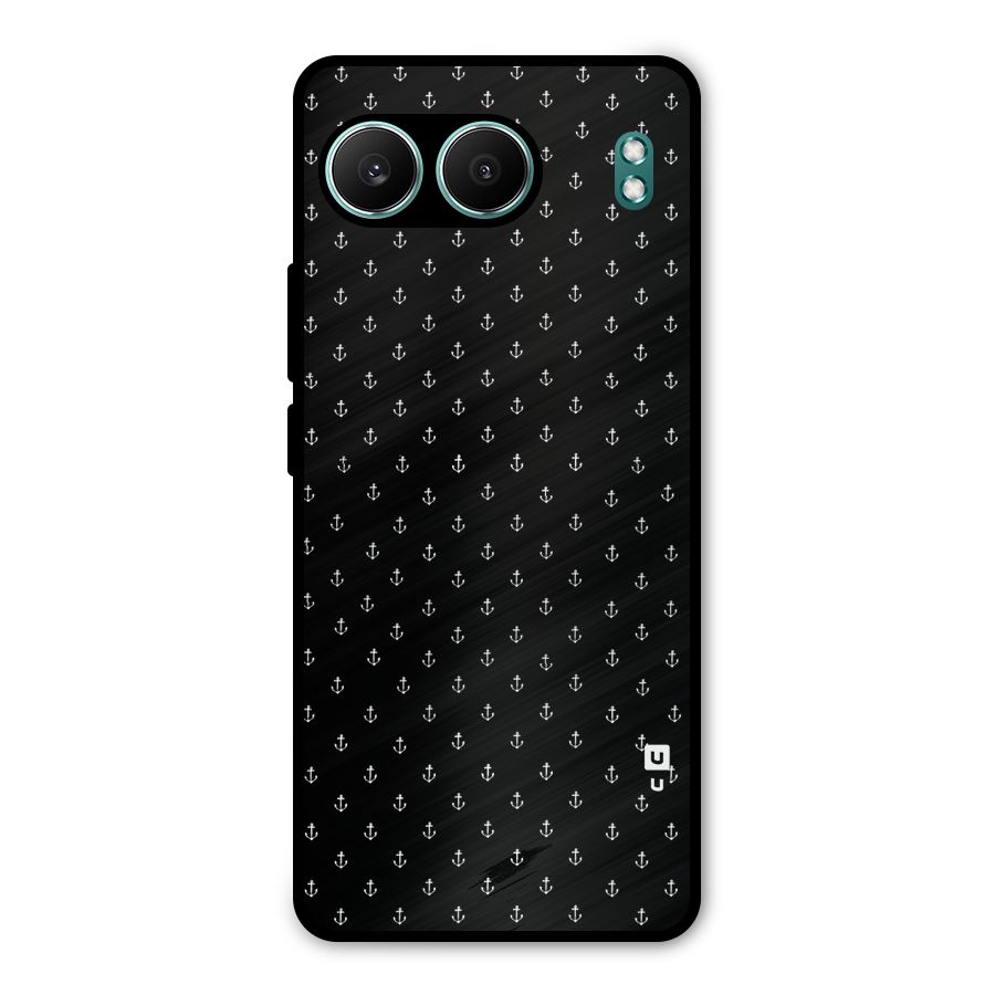 Seamless Small Anchors Pattern Metal Back Case for OnePlus Nord 4