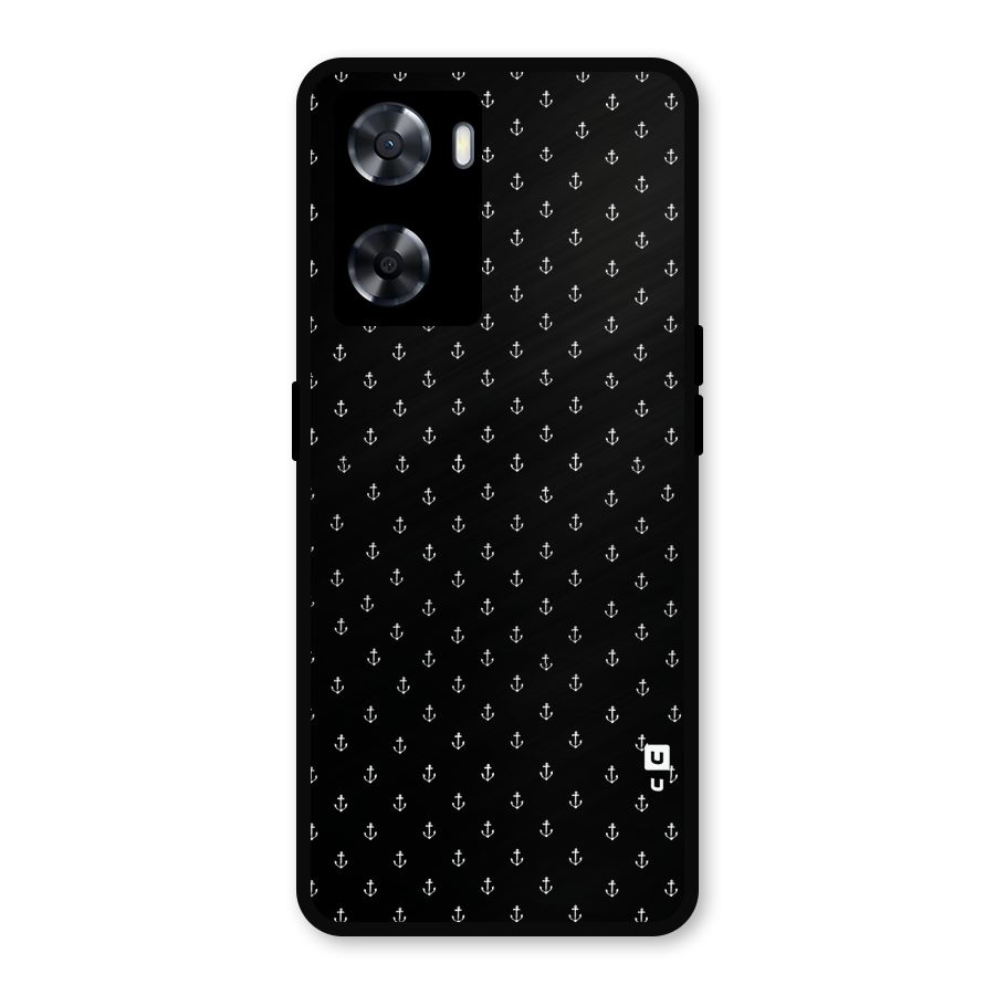 Seamless Small Anchors Pattern Metal Back Case for OnePlus Nord N20 SE