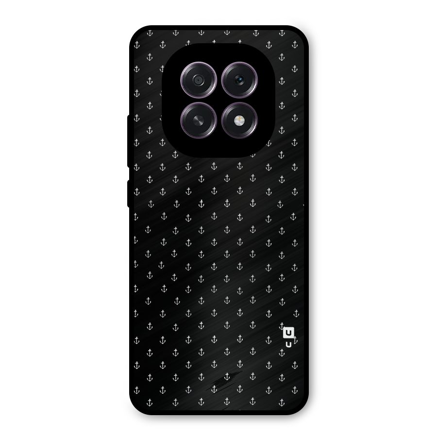 Seamless Small Anchors Pattern Metal Back Case for Oppo F29