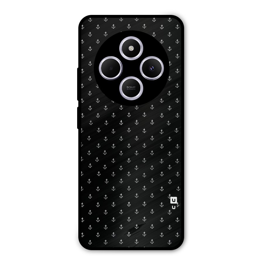 Seamless Small Anchors Pattern Metal Back Case for Poco C75 5G