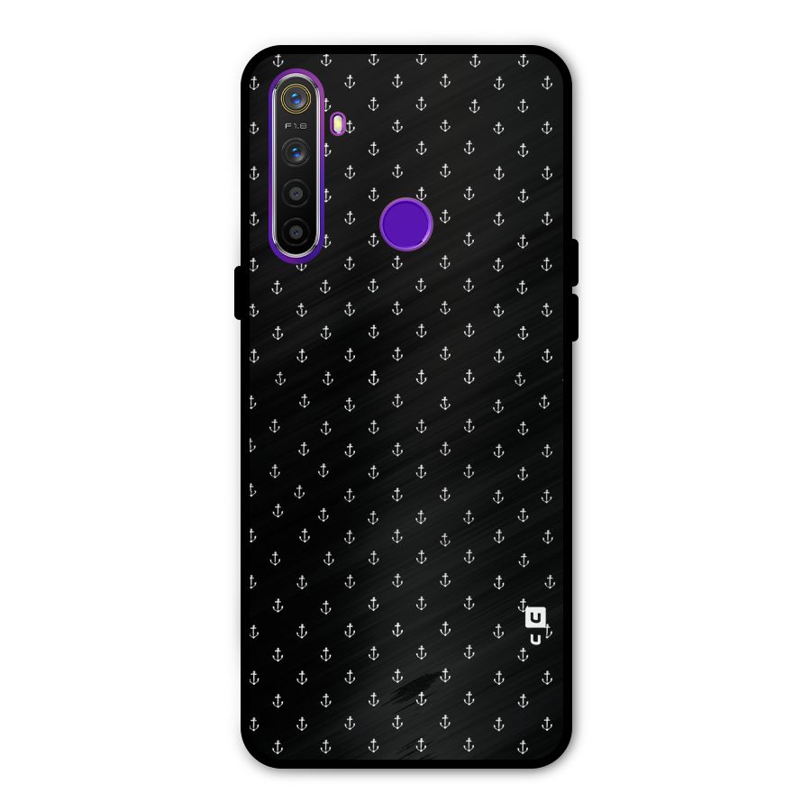 Seamless Small Anchors Pattern Metal Back Case for Realme Narzo 10