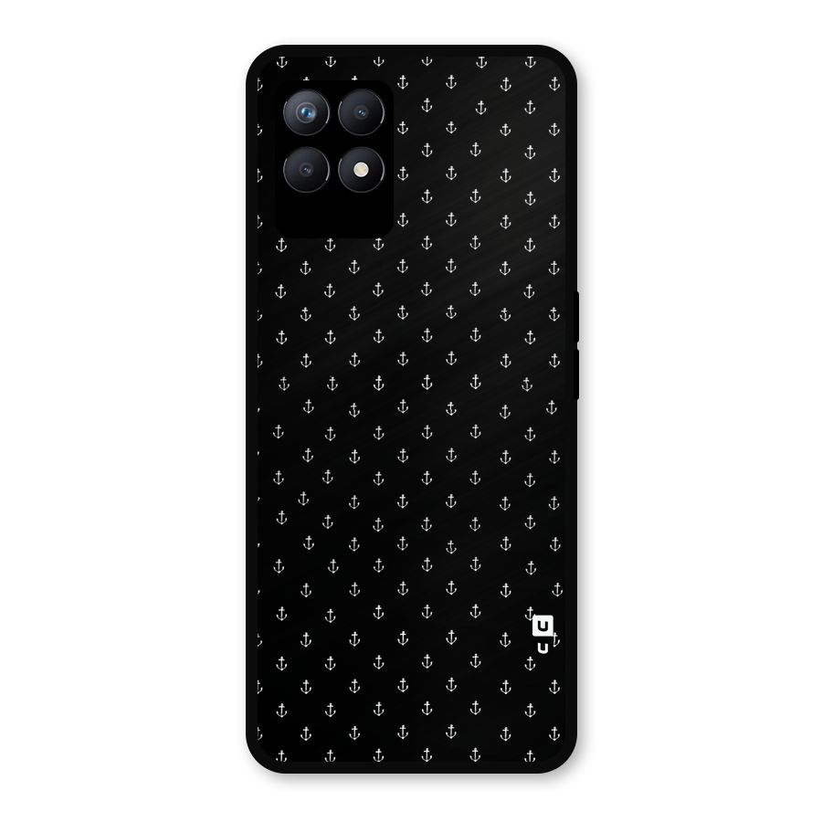 Seamless Small Anchors Pattern Metal Back Case for Realme Narzo 50