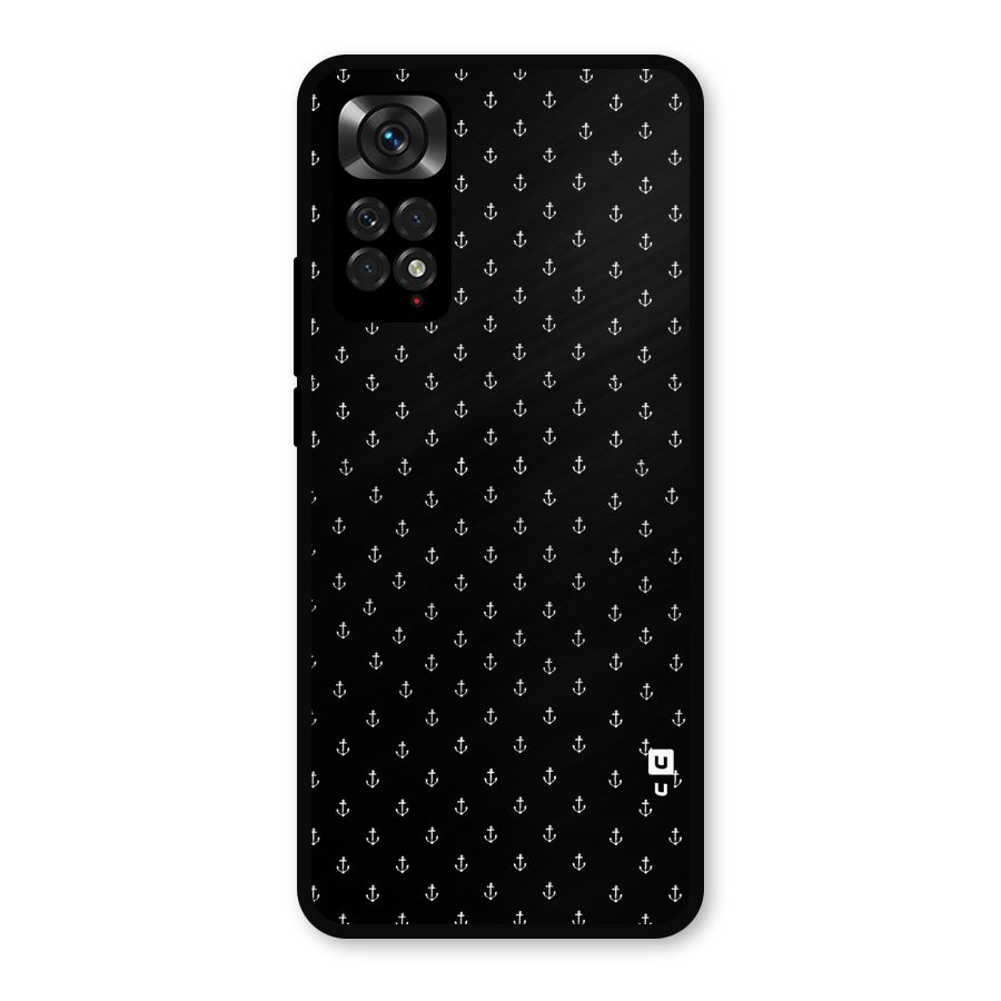 Seamless Small Anchors Pattern Metal Back Case for Redmi Note 11s