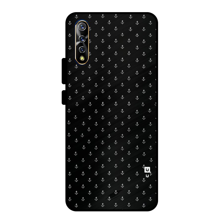 Seamless Small Anchors Pattern Metal Back Case for Vivo S1