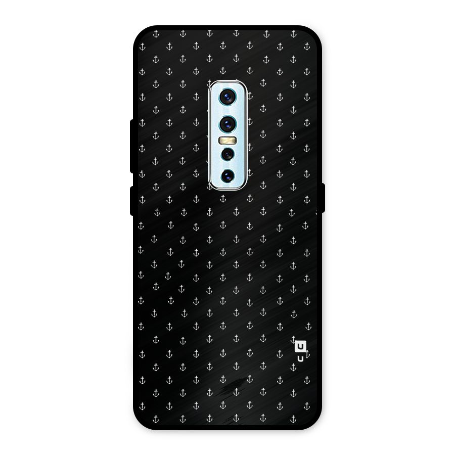 Seamless Small Anchors Pattern Metal Back Case for Vivo V17 Pro