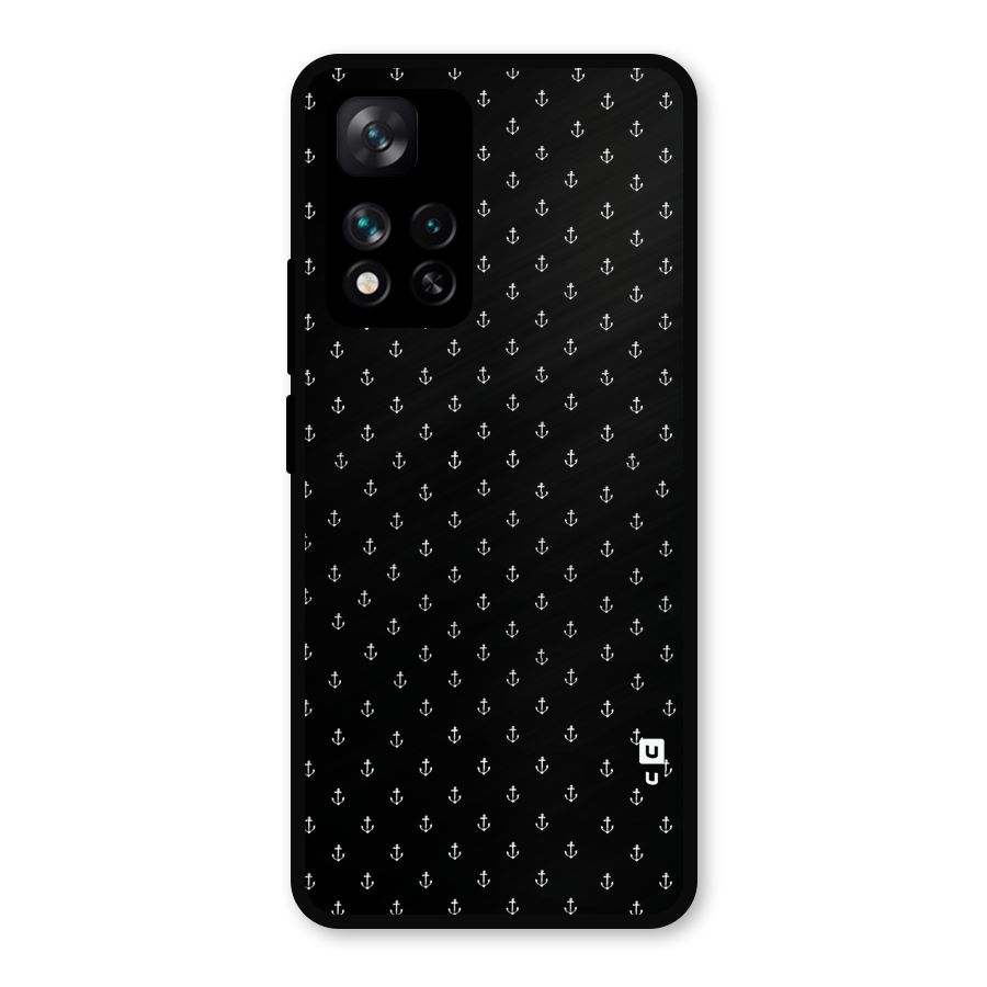 Seamless Small Anchors Pattern Metal Back Case for Xiaomi 11i Hypercharge 5G