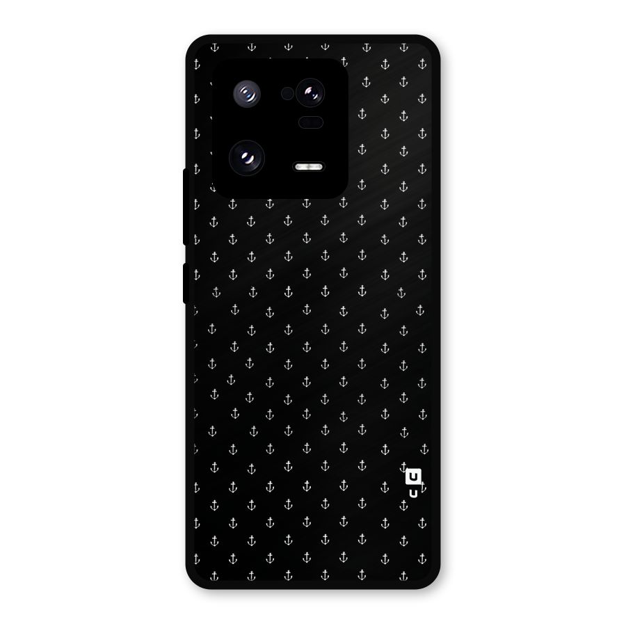 Seamless Small Anchors Pattern Metal Back Case for Xiaomi 13 Pro