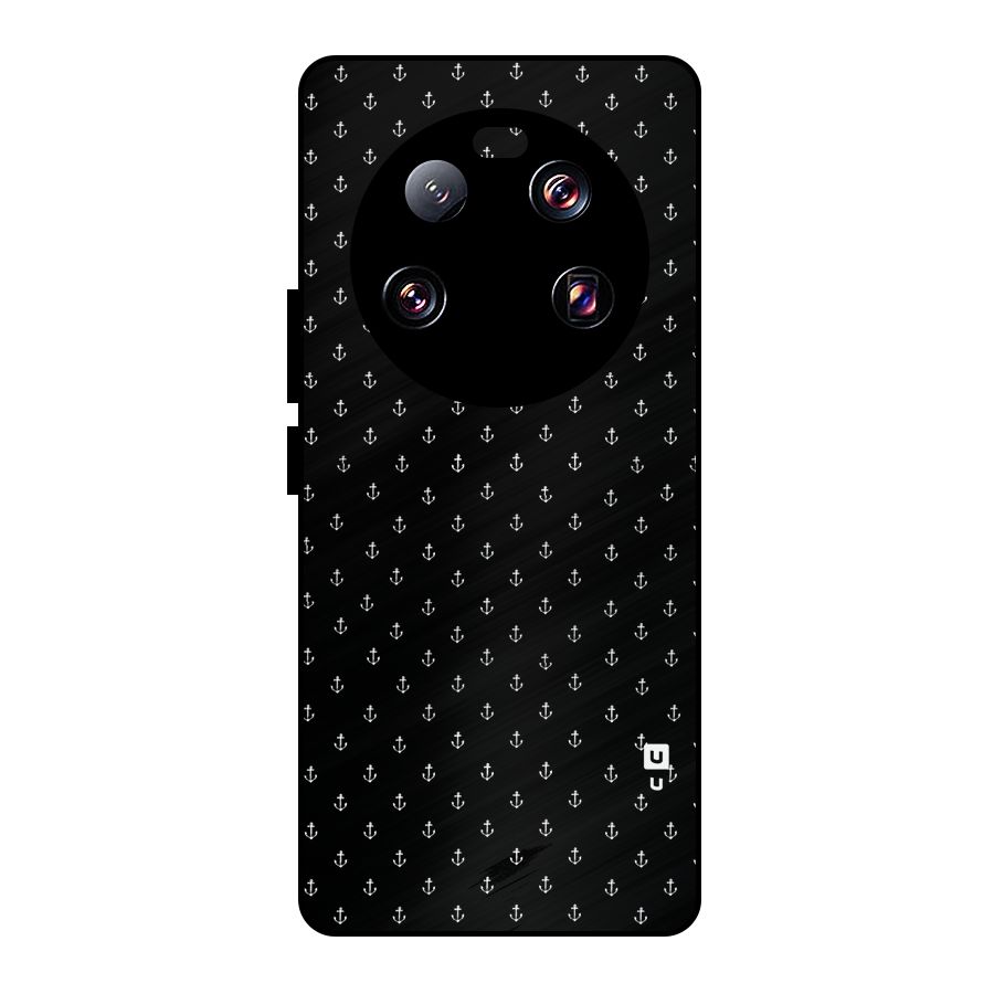 Seamless Small Anchors Pattern Metal Back Case for Xiaomi 13 Ultra