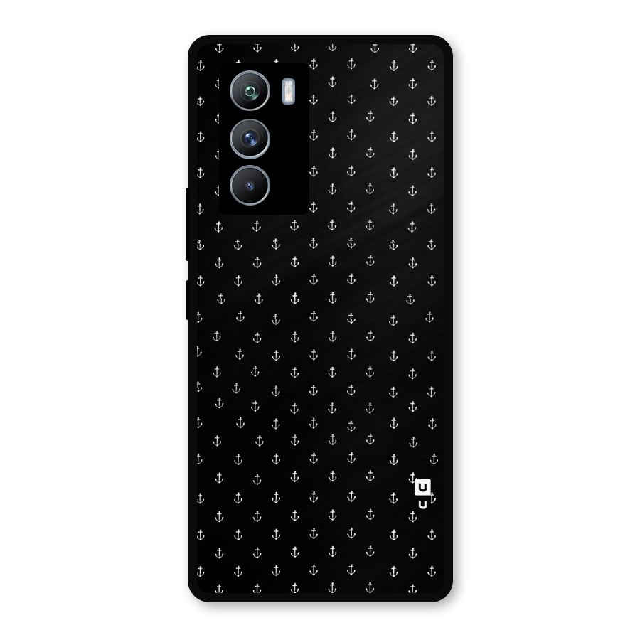 Seamless Small Anchors Pattern Metal Back Case for iQOO 9 SE