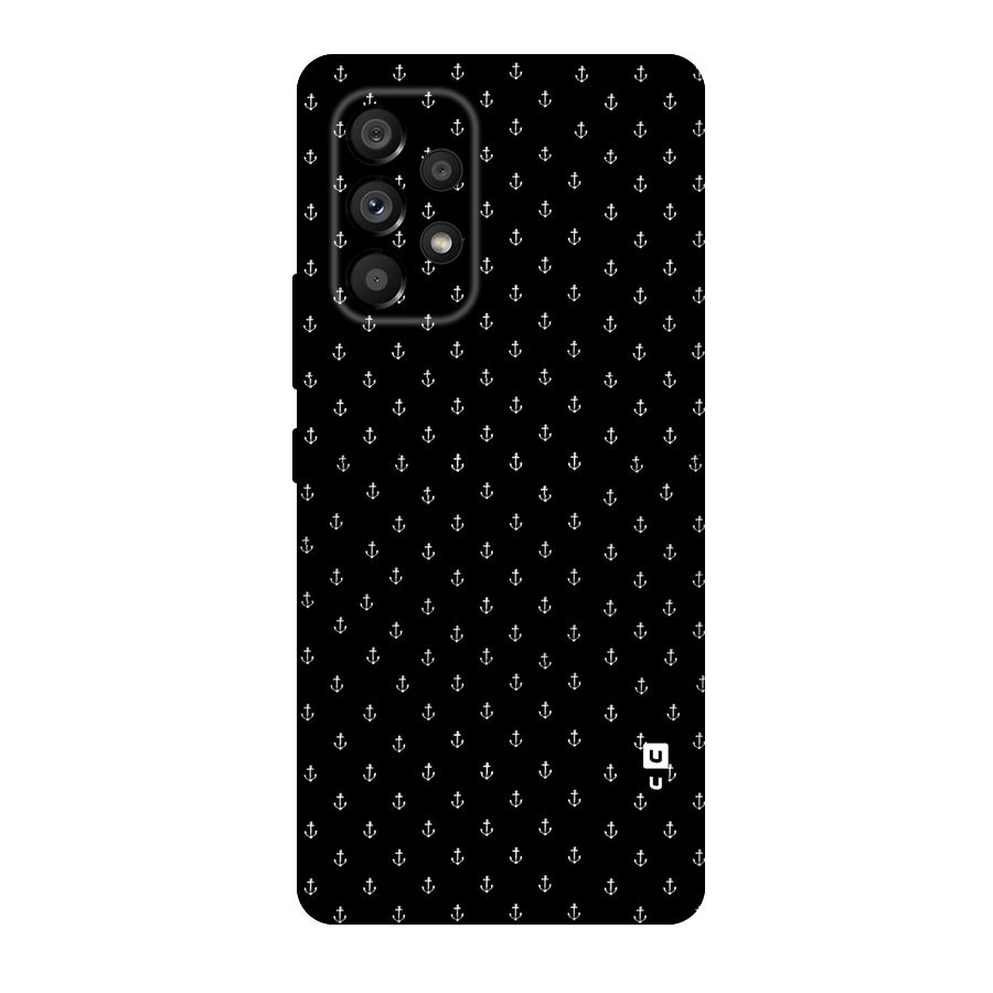 Seamless Small Anchors Pattern Original Polycarbonate Back Case for Galaxy A53 5G