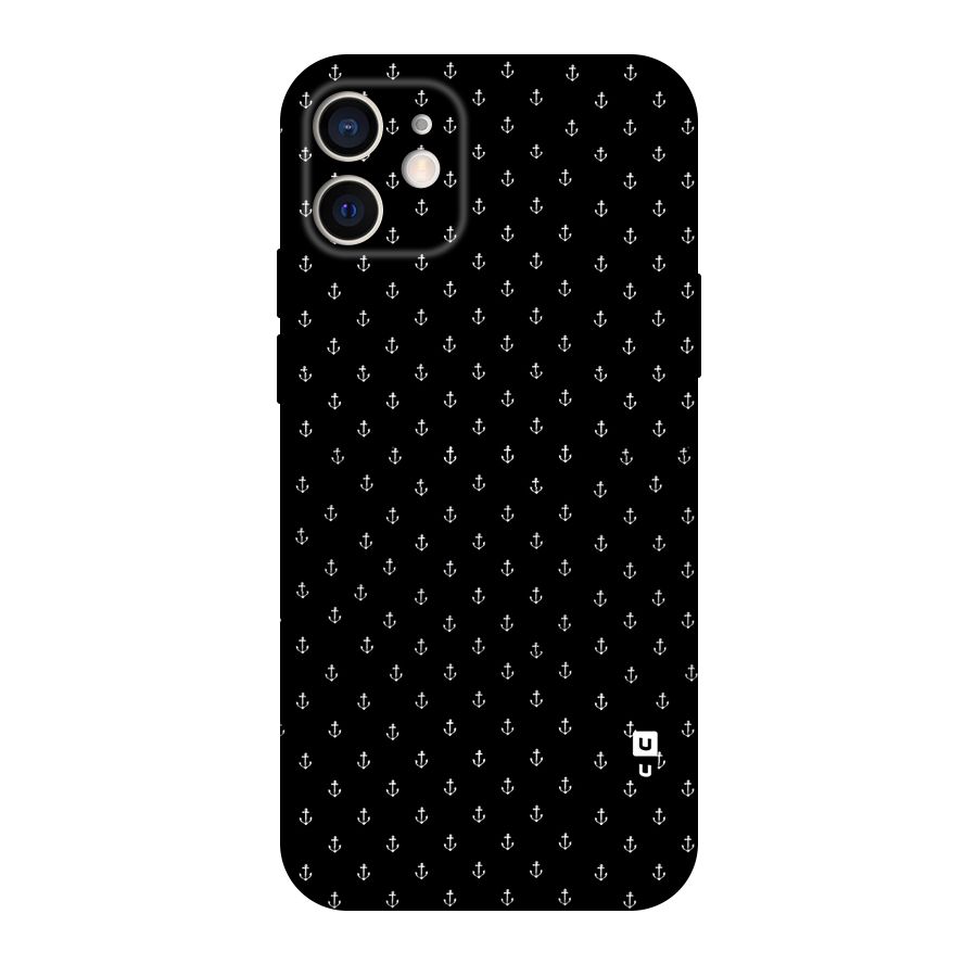 Seamless Small Anchors Pattern Original Polycarbonate Back Case for iPhone 12