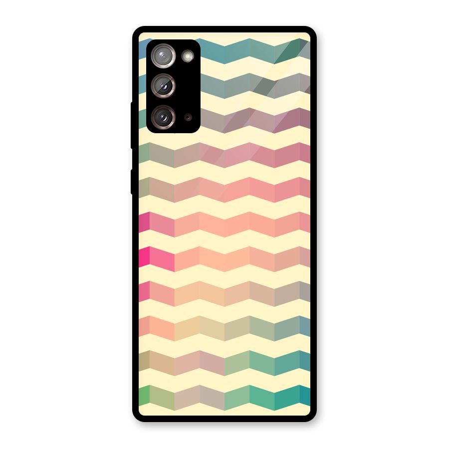 Seamless ZigZag Design Glass Back Case for Galaxy Note 20