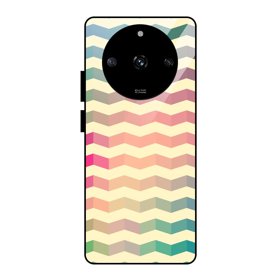 Seamless ZigZag Design Glass Back Case for Realme Narzo 60 5G