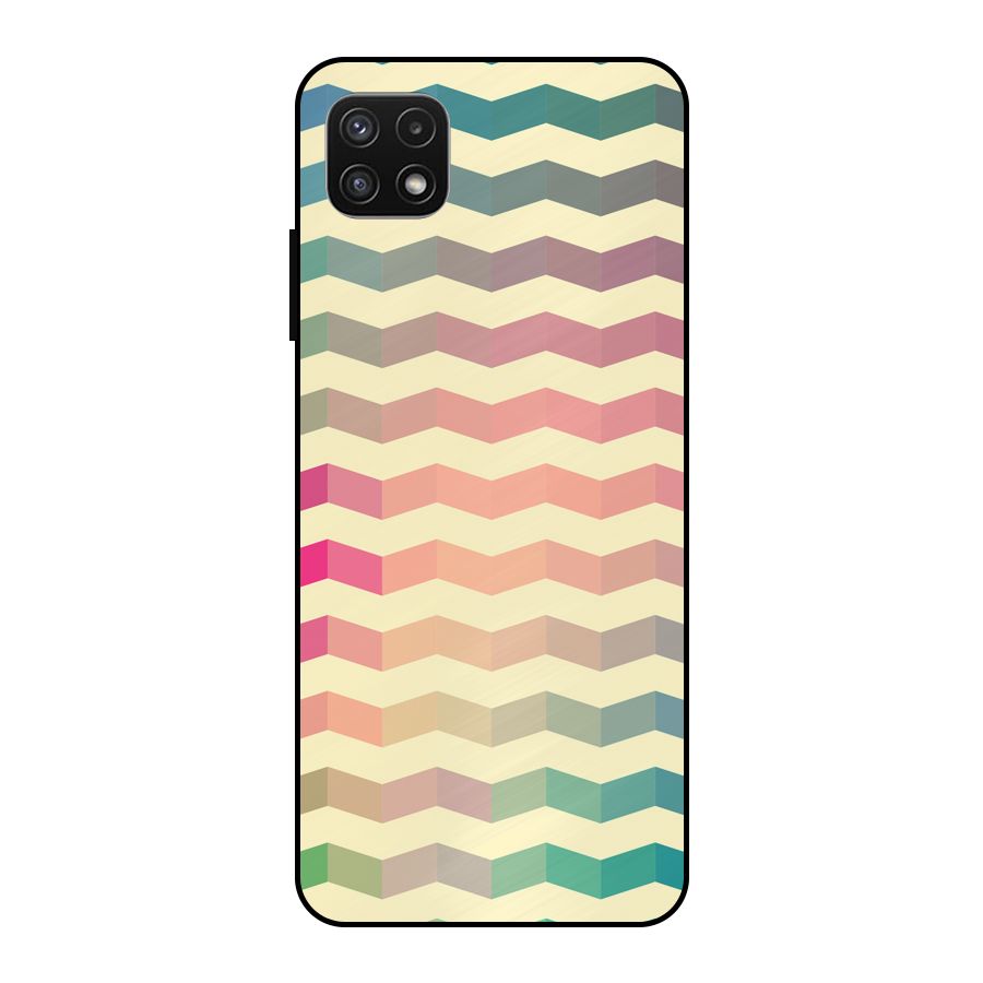 Seamless ZigZag Design Metal Back Case for Galaxy A22 5G