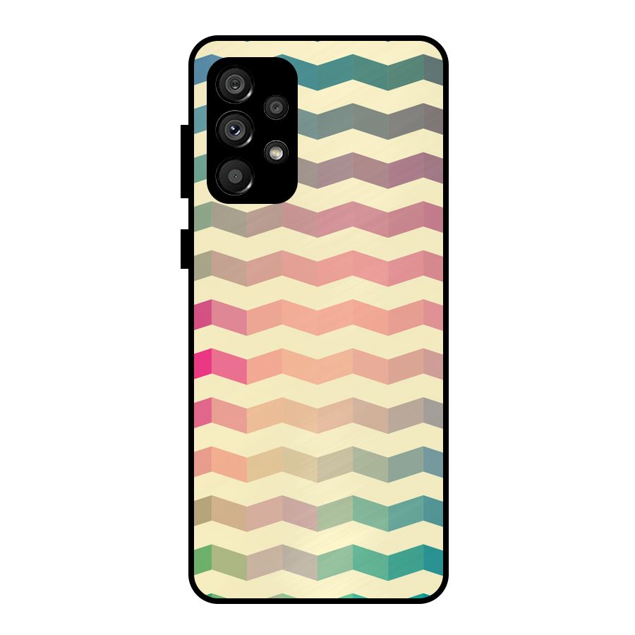 Seamless ZigZag Design Metal Back Case for Galaxy A73 5G