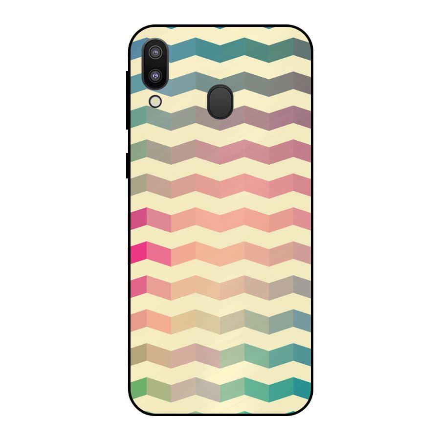 Seamless ZigZag Design Metal Back Case for Galaxy M20