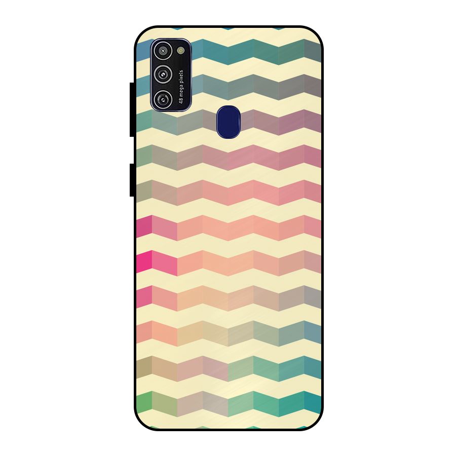 Seamless ZigZag Design Metal Back Case for Galaxy M30s