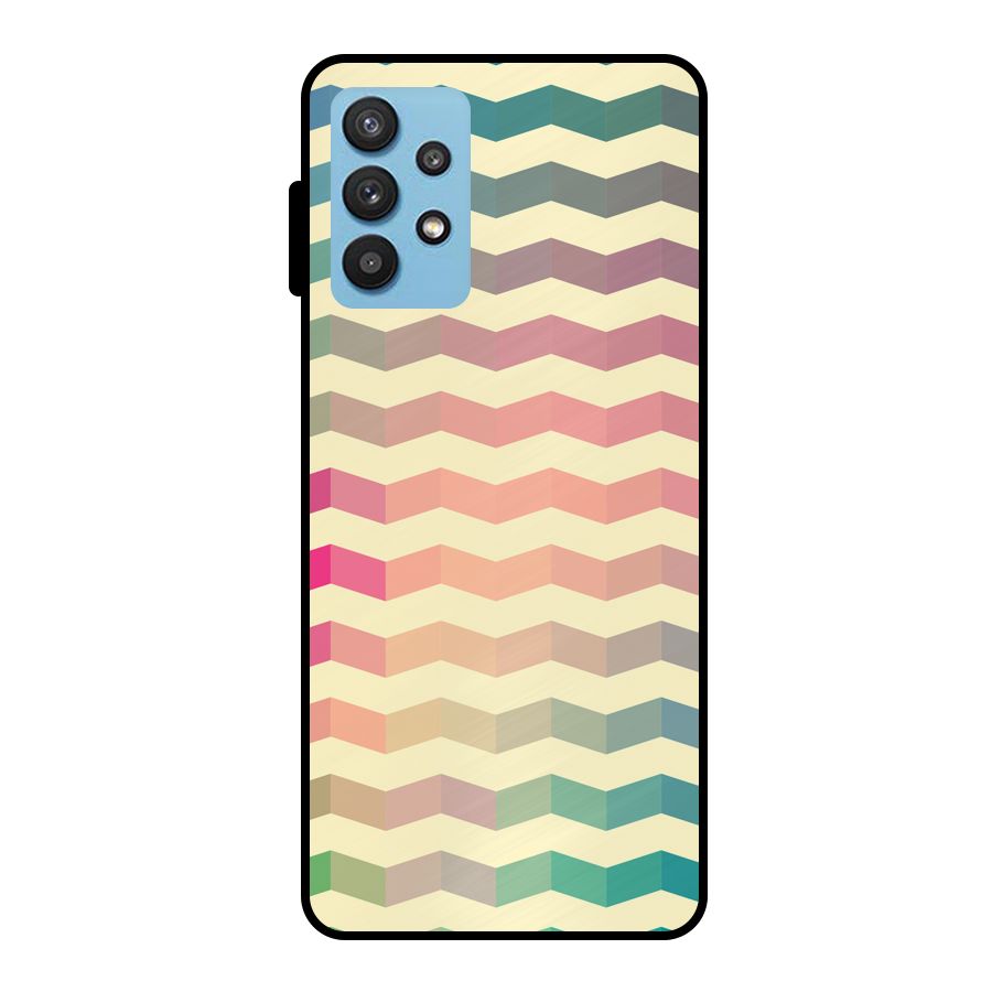 Seamless ZigZag Design Metal Back Case for Galaxy M32 5G