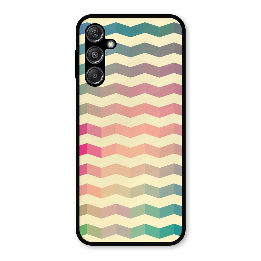 Seamless ZigZag Design Metal Back Case for Galaxy M34 5G