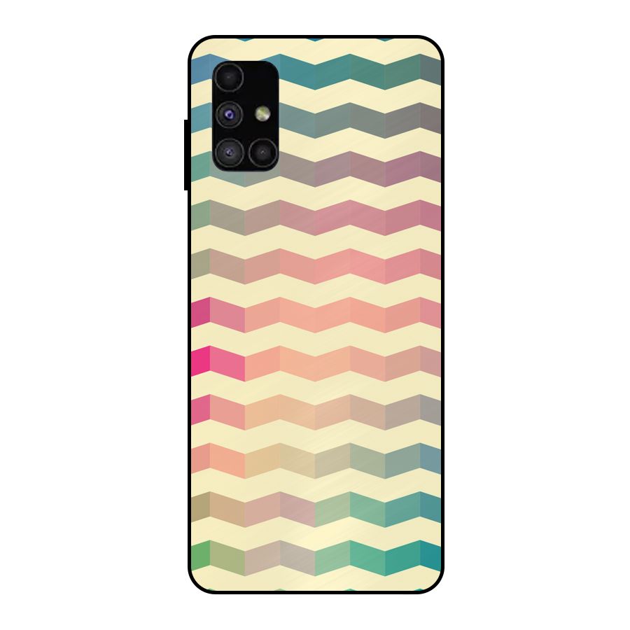Seamless ZigZag Design Metal Back Case for Galaxy M51