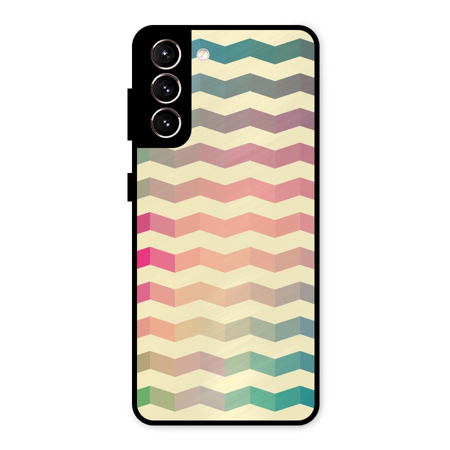 Seamless ZigZag Design Metal Back Case for Galaxy S21 5G