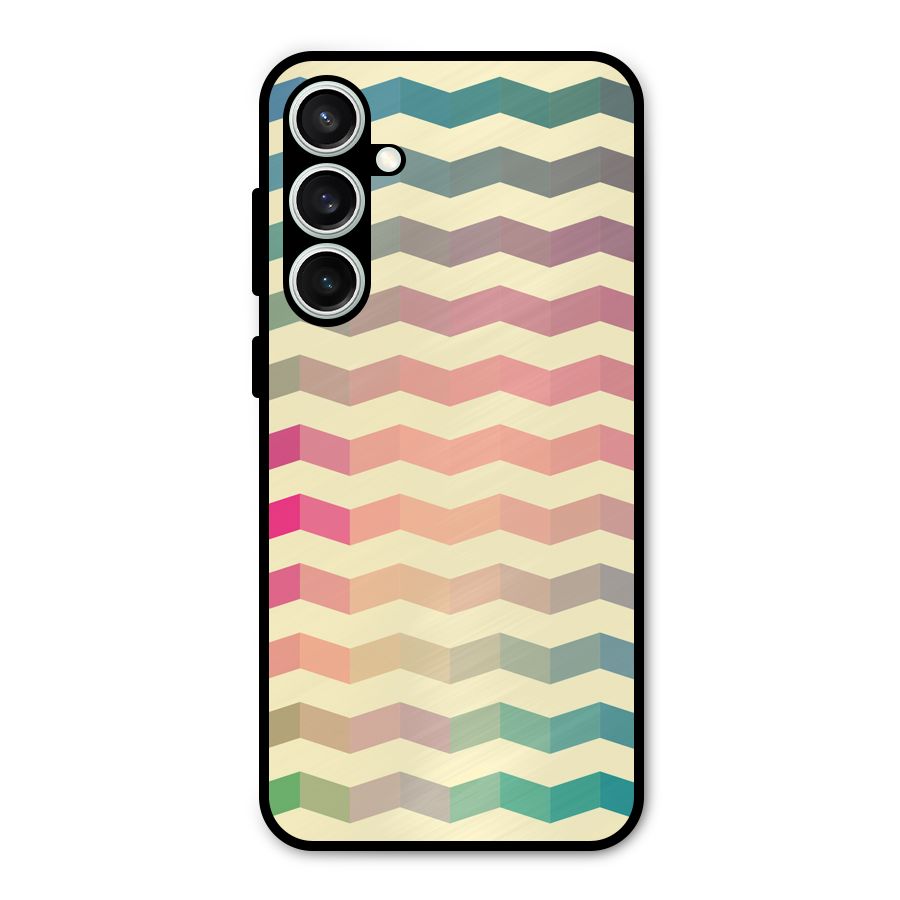 Seamless ZigZag Design Metal Back Case for Galaxy S23 FE