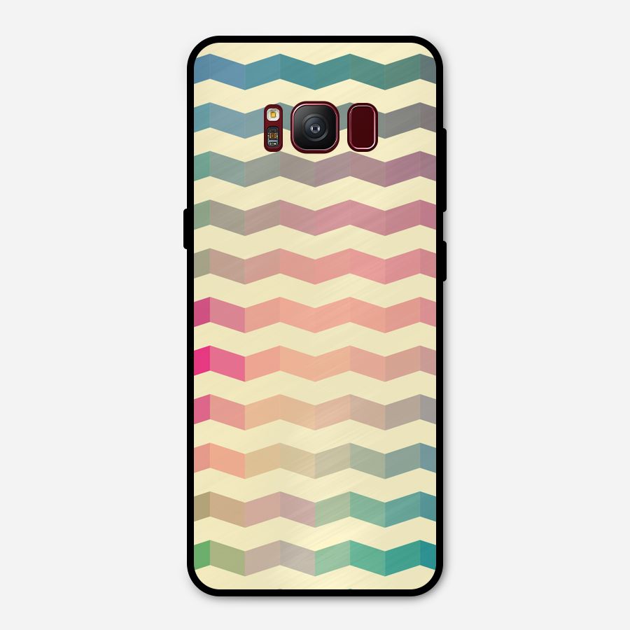 Seamless ZigZag Design Metal Back Case for Galaxy S8
