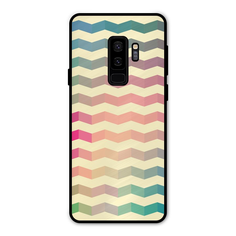 Seamless ZigZag Design Metal Back Case for Galaxy S9 Plus
