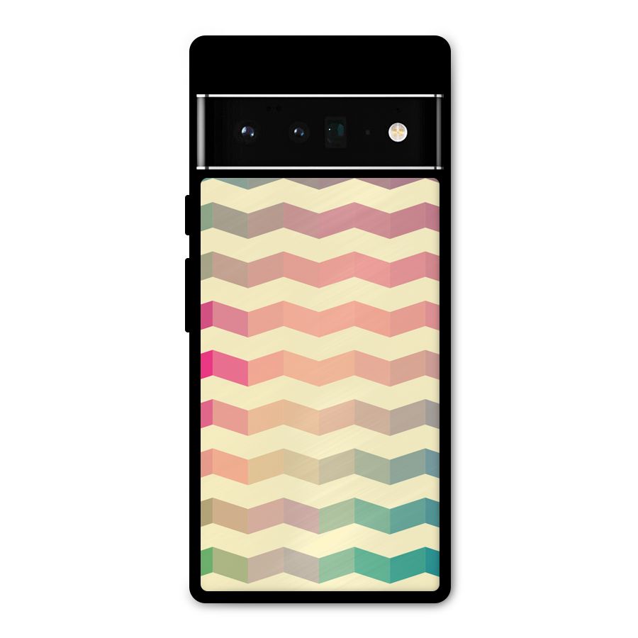 Seamless ZigZag Design Metal Back Case for Google Pixel 6 Pro