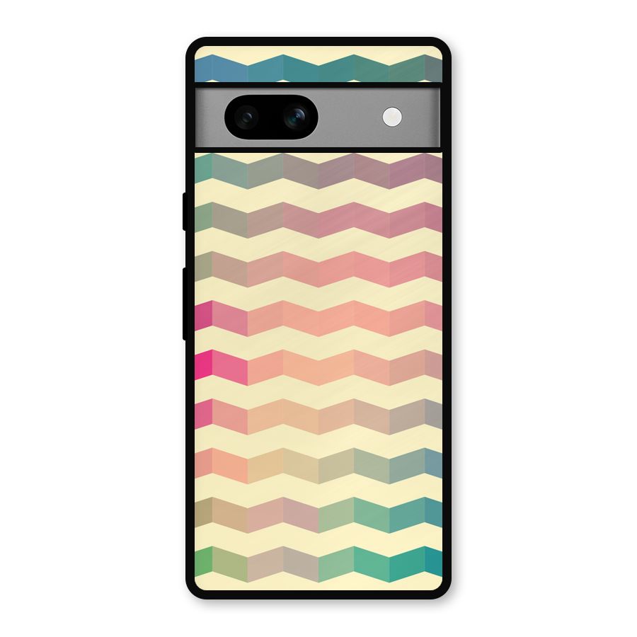 Seamless ZigZag Design Metal Back Case for Google Pixel 7a