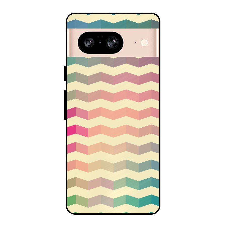 Seamless ZigZag Design Metal Back Case for Google Pixel 8