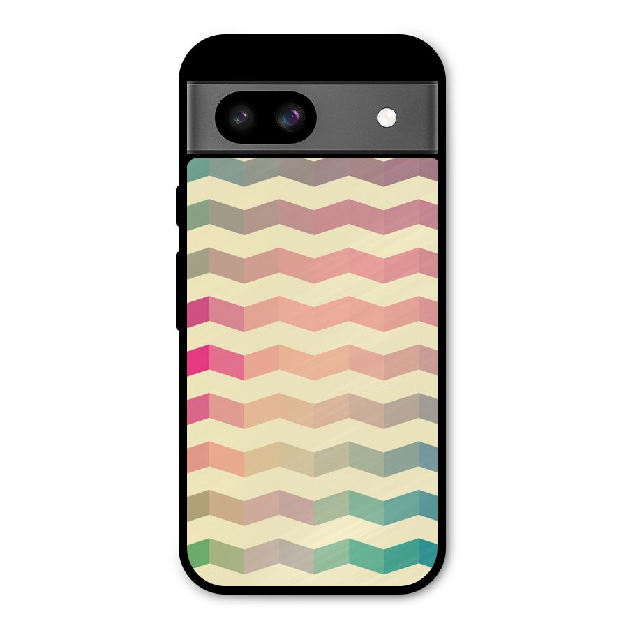 Seamless ZigZag Design Metal Back Case for Google Pixel 8a