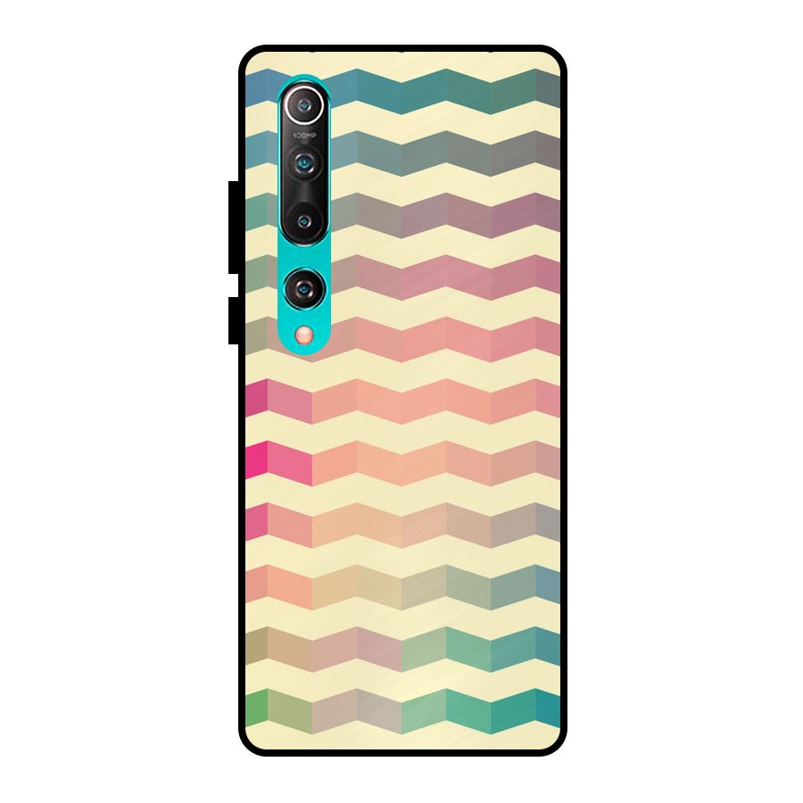 Seamless ZigZag Design Metal Back Case for Mi 10