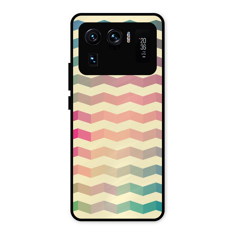 Seamless ZigZag Design Metal Back Case for Mi 11 Ultra