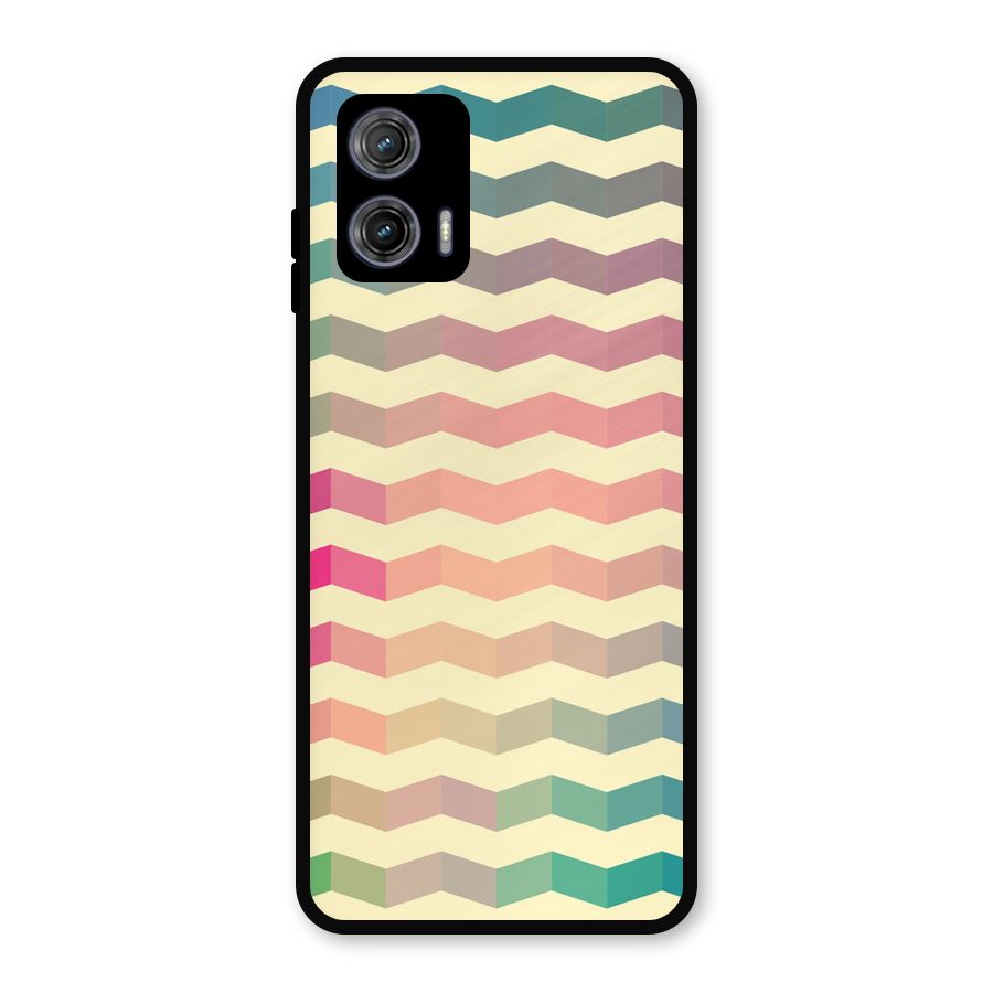 Seamless ZigZag Design Metal Back Case for Moto G73