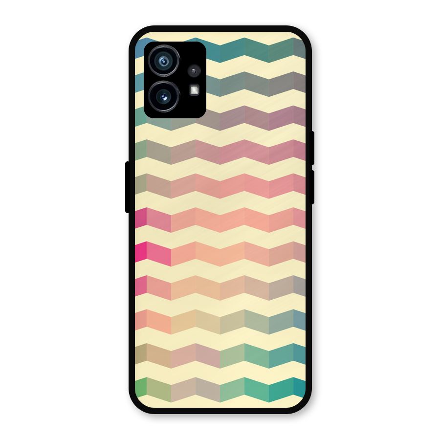 Seamless ZigZag Design Metal Back Case for Nothing Phone 1