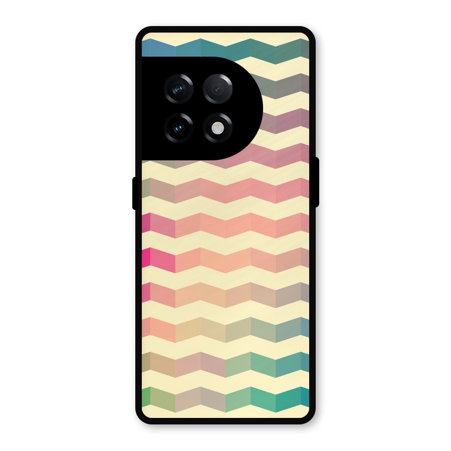 Seamless ZigZag Design Metal Back Case for OnePlus 11R