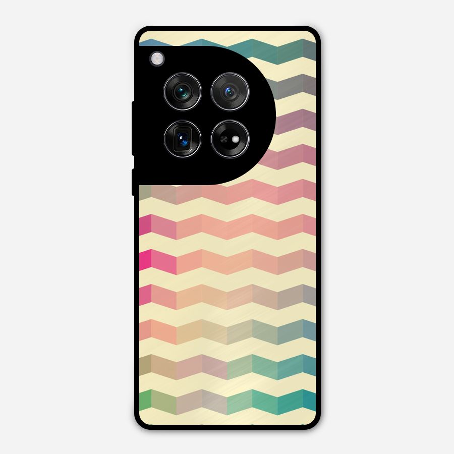 Seamless ZigZag Design Metal Back Case for OnePlus 12
