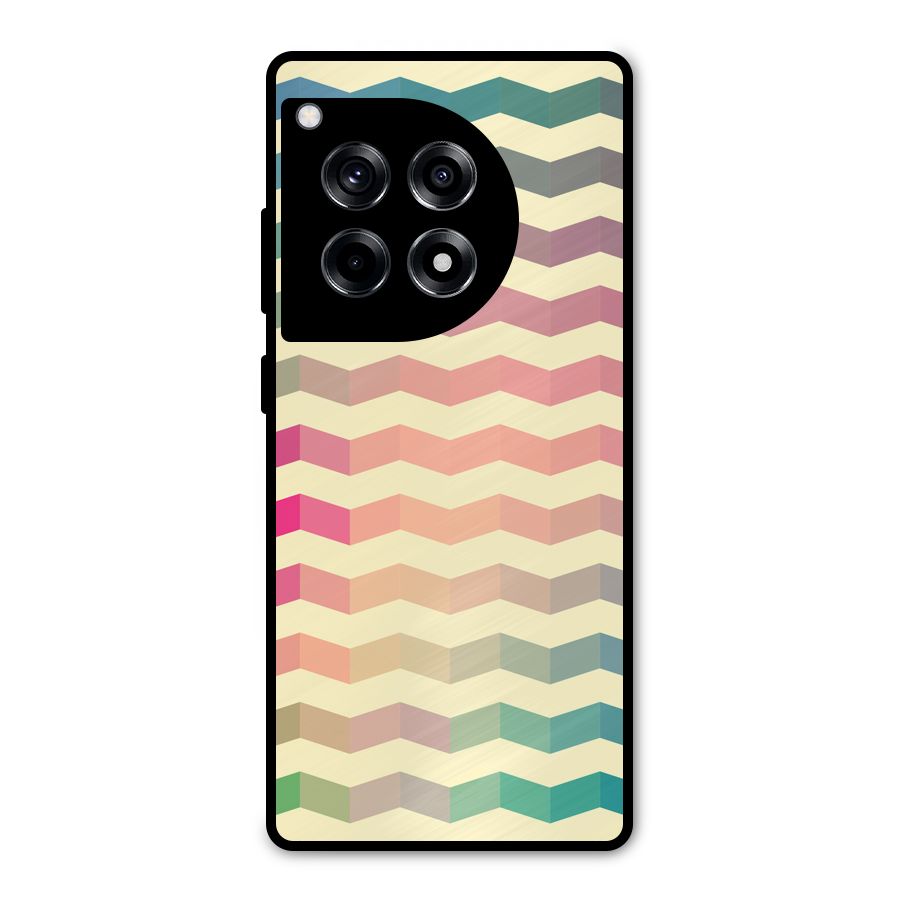 Seamless ZigZag Design Metal Back Case for OnePlus 12R