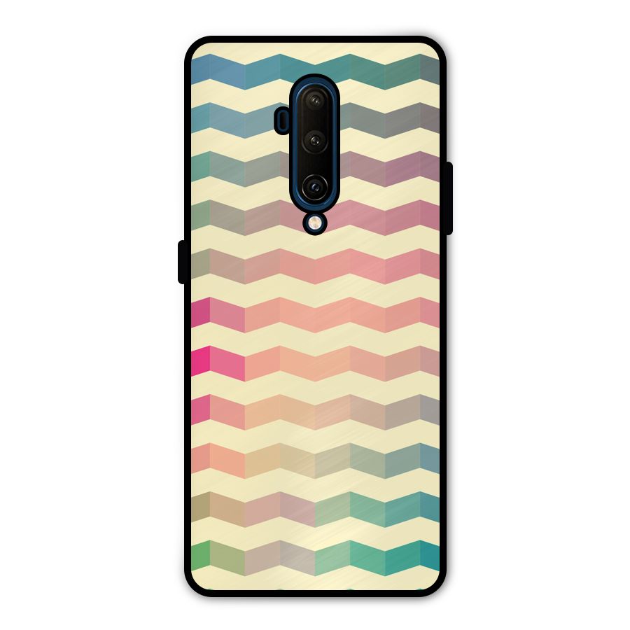 Seamless ZigZag Design Metal Back Case for OnePlus 7T Pro