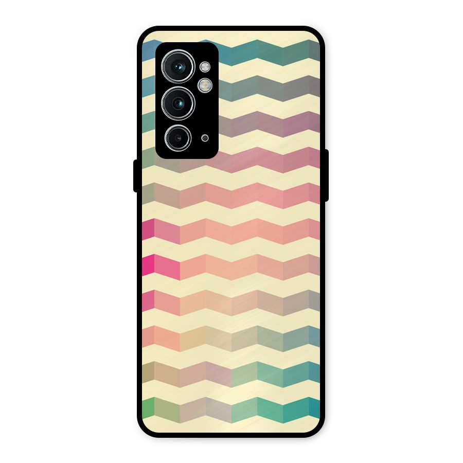 Seamless ZigZag Design Metal Back Case for OnePlus 9RT 5G