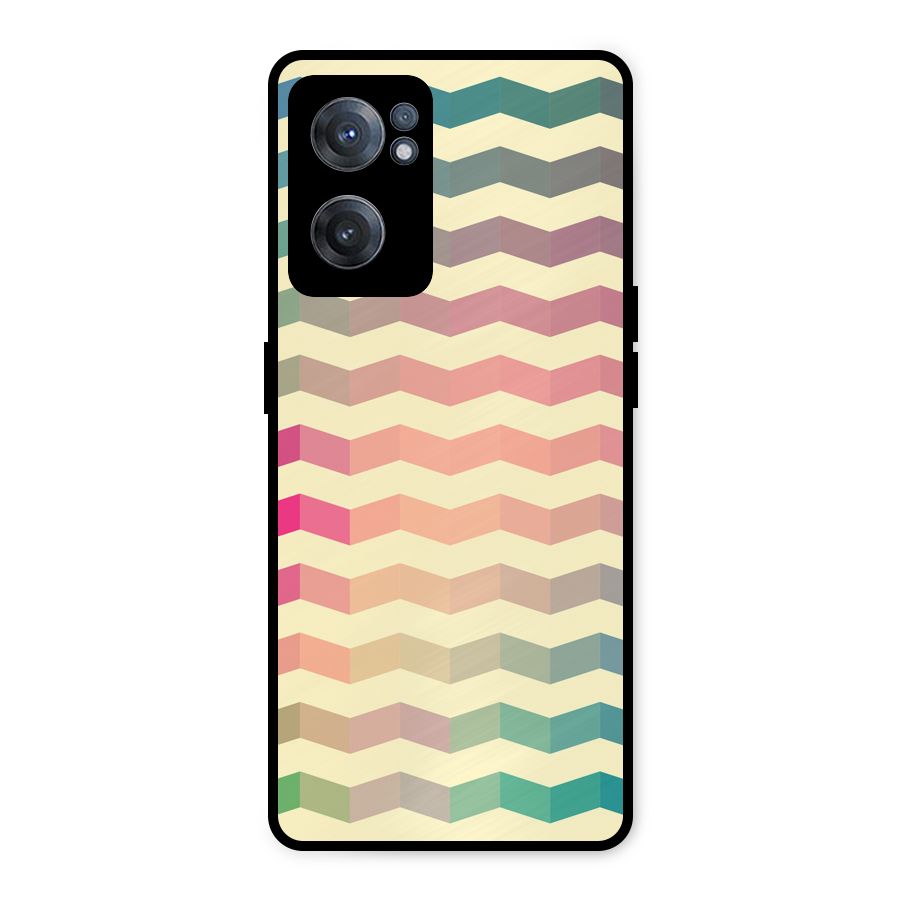 Seamless ZigZag Design Metal Back Case for OnePlus Nord CE 2 5G