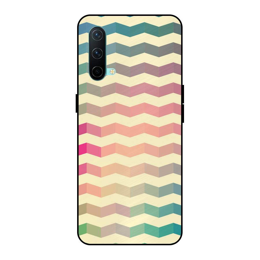 Seamless ZigZag Design Metal Back Case for OnePlus Nord CE 5G