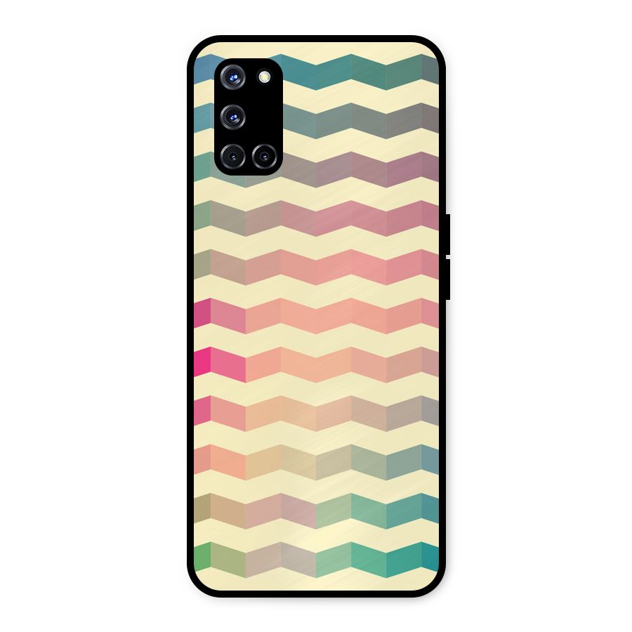 Seamless ZigZag Design Metal Back Case for Oppo A52