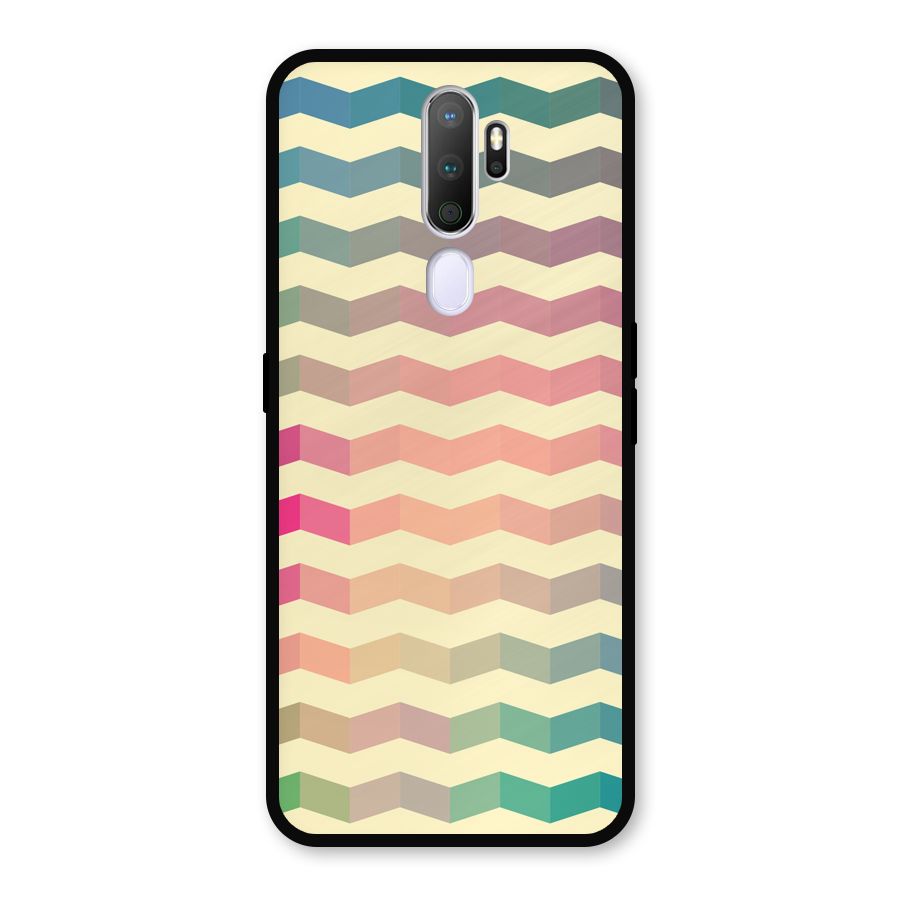 Seamless ZigZag Design Metal Back Case for Oppo A9 (2020)