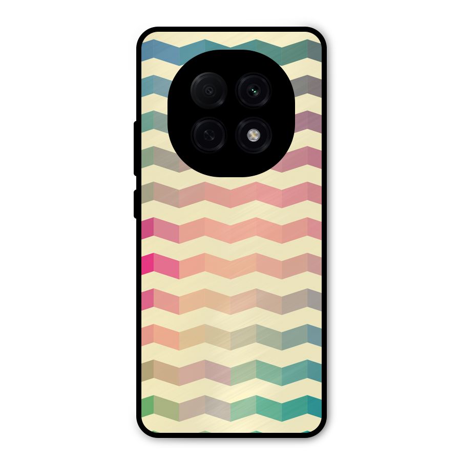 Seamless ZigZag Design Metal Back Case for Oppo F29 Pro