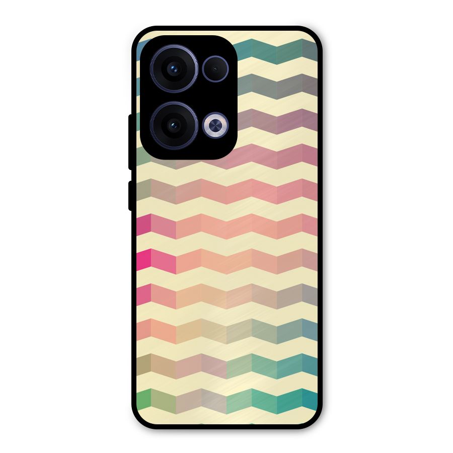 Seamless ZigZag Design Metal Back Case for Oppo Reno13