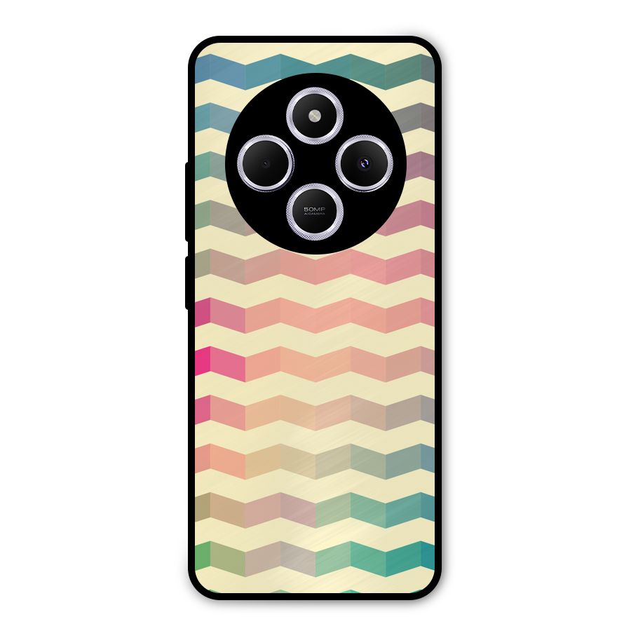 Seamless ZigZag Design Metal Back Case for Poco C75 5G
