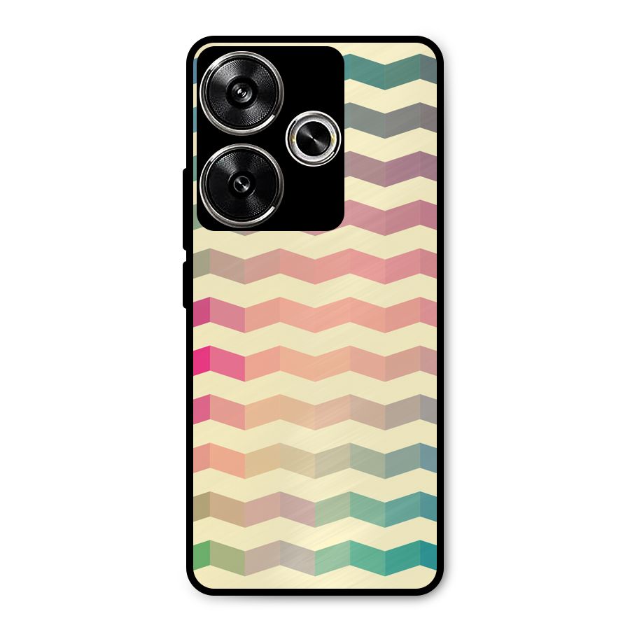 Seamless ZigZag Design Metal Back Case for Poco F6